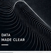 Abstract flowing data lines for the data made clear story